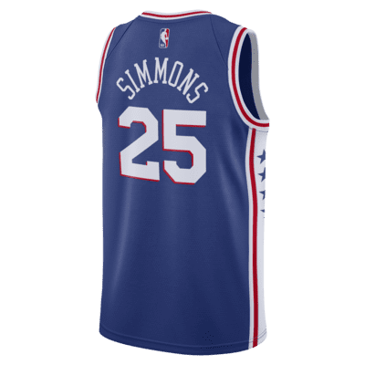 Instruir Máquina de escribir primavera Camiseta Nike NBA Swingman Ben Simmons 76ers Icon Edition 2020. Nike.com