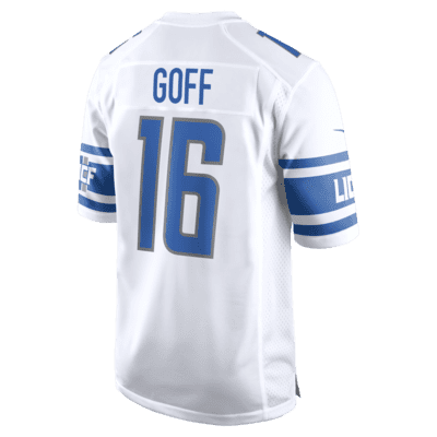 Jersey de fútbol americano Game para hombre NFL Detroit Lions (Jared Goff)