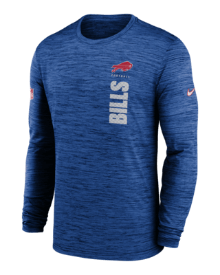 Buffalo Bills Sideline Velocity Men's Nike Dri-FIT NFL Long-Sleeve T ...