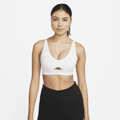 Indy Plunge Cutout Medium-Support Padded Sports Bra by Nike