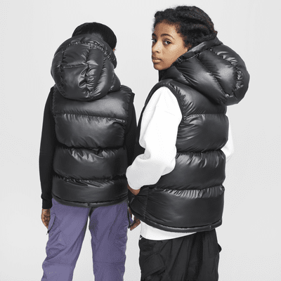 Nike Sportswear Heavyweight Synthetic Fill EasyOn Therma-FIT Repel ruimvallende bodywarmer met capuchon voor kids