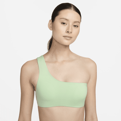 Top de bikini asimétrico para mujer Nike Swim Essential