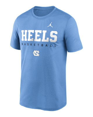 Мужская футболка North Carolina Courtside Basketball Legend Jordan Brand Dri-FIT College для баскетбола