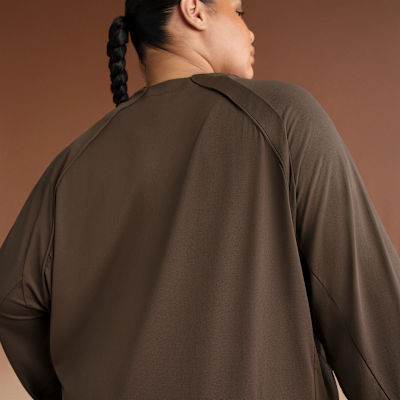 NikeSKIMS Airy Women's Oversized V-Neck Long-Sleeve Top