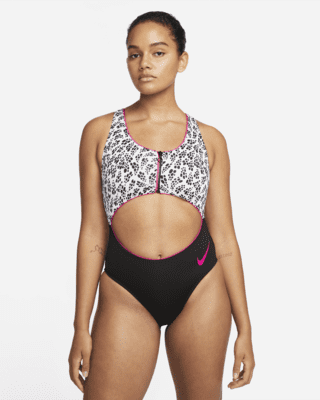 Женские  Nike Party Dots Cutout One-Piece Swimsuit