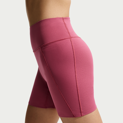 ナイキ ユニバーサ ウィメンズ ハイウエスト 13cm バイカーショートパンツ フロントシームなし