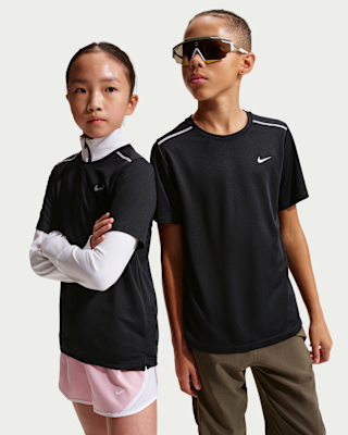 Детские шорты Nike Miler Big Kids' Dri-FIT Short-Sleeve Top