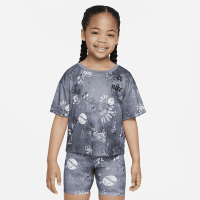 Playera para niños talla pequeña Nike Icon Clash Boxy