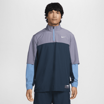 Nike Golf Club Dri-FIT golfjakke med glidelås i halsen til herre