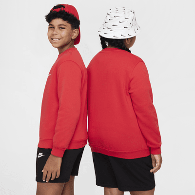 Sudadera sin cierre para niños talla grande (talla amplia) Nike Sportswear Club Fleece