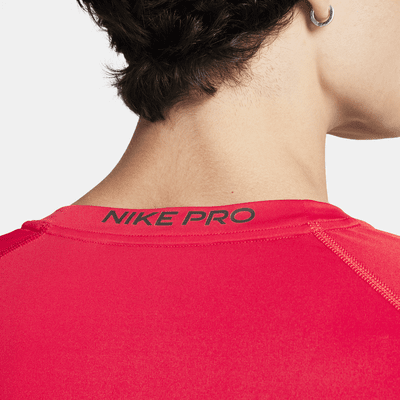 Tætsiddende Nike Pro Dri-FIT-fitnessoverdel med lange ærmer til mænd