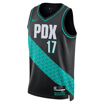 Shaedon Sharpe Portland Trail Blazers City Edition Men's Nike NBA Swingman Jersey