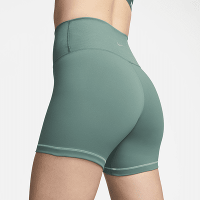 Shorts de ciclismo de tiro alto de 18 cm para mujer Nike One Rib