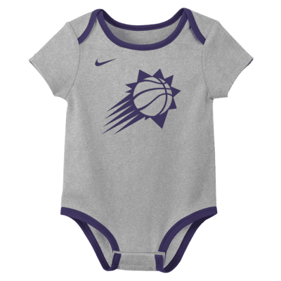 Conjunto de body de la NBA Nike para bebé (3 piezas) Phoenix Suns