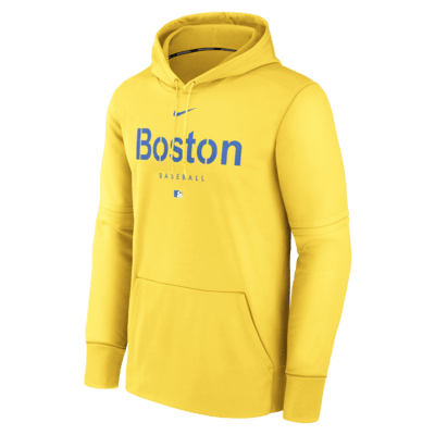 Boston Red Sox Nike City Connect Therma Pullover Hoodie - Gold