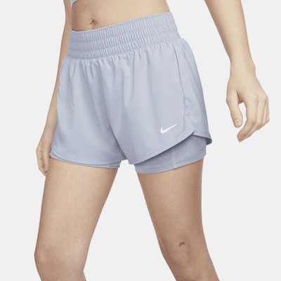 Nike Dri-FIT One Women's Mid-Rise 8cm (approx.) 2-in-1 Shorts