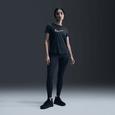 Nike One 女款 Dri-FIT 短袖圖樣跑步上衣