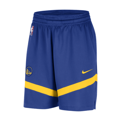 Golden State Warriors Icon Practice Pantalón corto Nike Dri-FIT de la NBA de 20 cm - Hombre