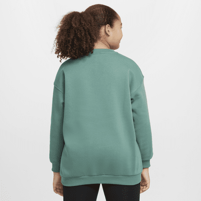 Nike Sportswear Club Fleece Big Kids' (Girls') Oversized Sweatshirt (Extended Size)