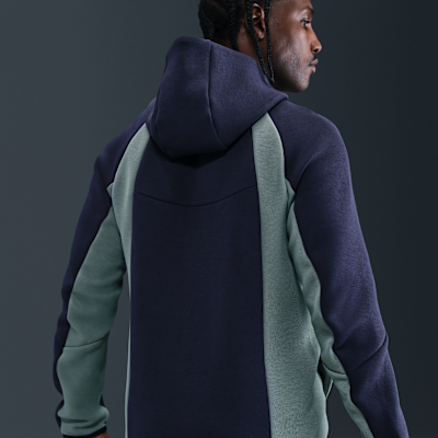 Chamarra Windrunner para hombre con tecnología Nike Tech de tejido Fleece con cierre completo y bloques de color