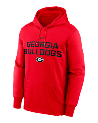 Мужское худи Georgia Team Stacked Men’s Nike Therma College Pullover Hoodie