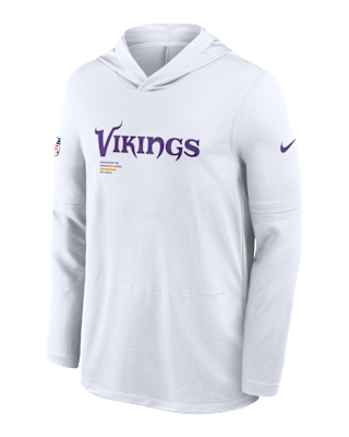 Мужские  Minnesota Vikings Pure Fury Sideline Nike Dri-FIT NFL Long-Sleeve Hooded Top