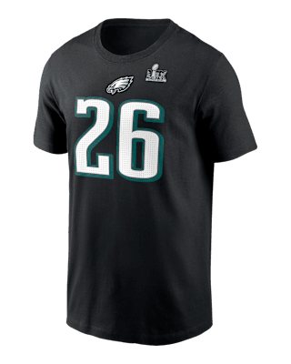 Мужская футболка Saquon Barkley Philadelphia Eagles Super Bowl LIX Nike NFL