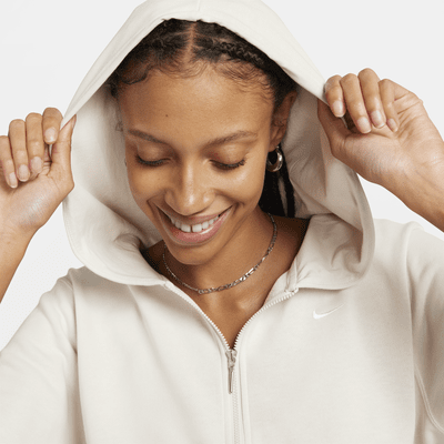 Nike Sportswear Chill Terry Hoddie aus French Terry mit durchgehendem Reißverschluss für Damen