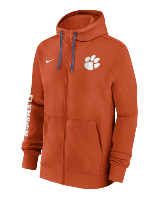 Мужское худи Clemson Tigers Sideline Team Issue Nike College Full-Zip Hoodie