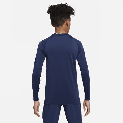 Nike Pro Big Kids' (Boys') Dri-FIT Long-Sleeve Top