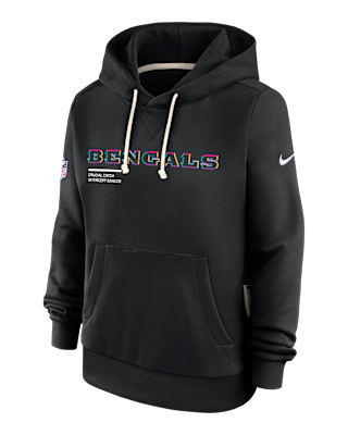 Женское худи Cincinnati Bengals Crucial Catch Nike Dri-FIT NFL Pullover Hoodie