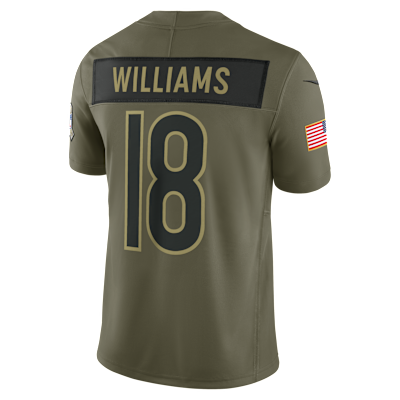Jersey Nike Dri-FIT de la NFL Limited para hombre Caleb Williams Chicago Bears Salute to Service