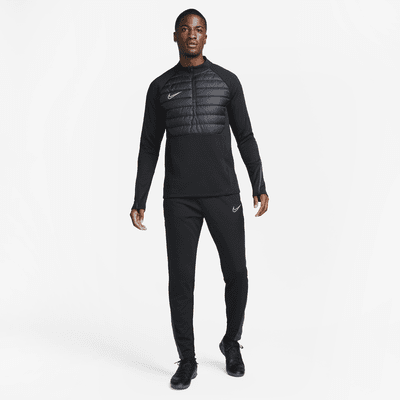 Playera de fútbol de medio cierre Therma-FIT para hombre Nike Academy Winter Warrior