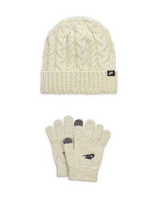 Подростковые  Nike Big Kids' 2-Piece Cable Gifting Beanie Set