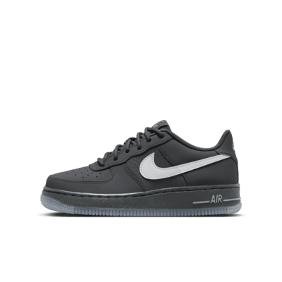 Nike Air Force 1 Mid - Boys Grade School Shoes Wolf Grey Size 6