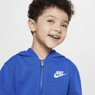 Conjunto de dos piezas de sudadera con gorro infantil Nike Full-Zip Club Set