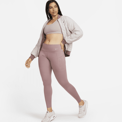 Legging taille mi-haute à maintien supérieur et coupe longue avec poches Nike Go pour femme