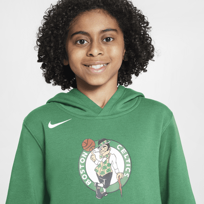 Boston Celtics Club Older Kids' Nike NBA Fleece Pullover Hoodie. Nike LU