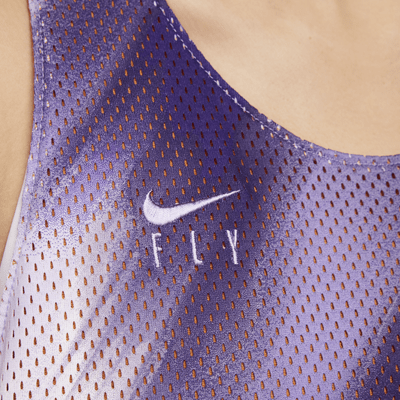 Camiseta de tirantes de básquetbol Dri-FIT reversible para mujer Nike Swoosh Fly