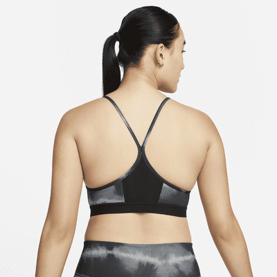 Nike Indy Women's Light-Support Padded All-Over Print Sports Bra