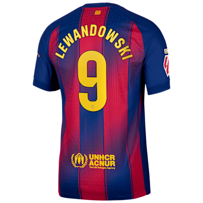 Robert Lewandowski Barcelona 2025/26 Match Home Men's Nike Dri-FIT ADV Soccer Jersey