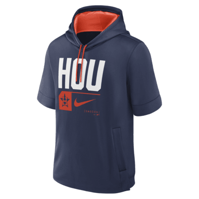 Houston Astros Tri Code Lockup Men's Nike MLB Short-Sleeve Pullover Hoodie