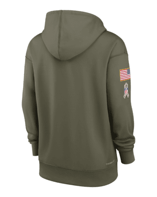 Green Bay Packers Hoodie NIKE Salute To Service Military Army NFL Gray Mens  XL