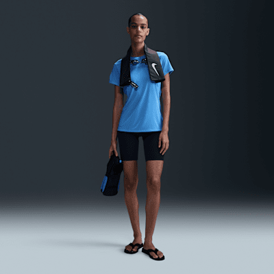 Camiseta Hydroguard de manga corta para mujer Nike Dri-FIT Essential