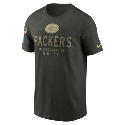 Playera Nike Dri-FIT de la NFL para hombre Green Bay Packers Salute to Service Sideline Primary Edge