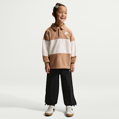 Nike Club Little Kids' French Terry Long-Sleeve Rugby Polo