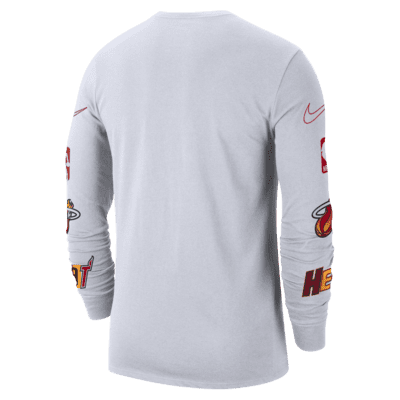 Men's Nike Heather Charcoal Miami Heat 2022/23 City Edition Essential Expressive Long Sleeve T-Shirt Size: Large