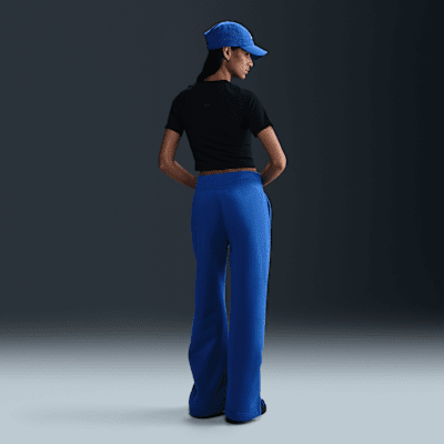 Nike Sportswear Phoenix Fleece Joggingbroek met hoge taille en wijde pijpen voor dames