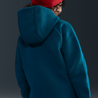 Dziewczęca rozpinana bluza z kapturem Nike Sportswear Tech Fleece