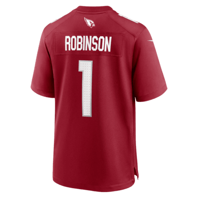 Jersey de fútbol americano Nike NFL Game para hombre Darius Robinson Arizona Cardinals